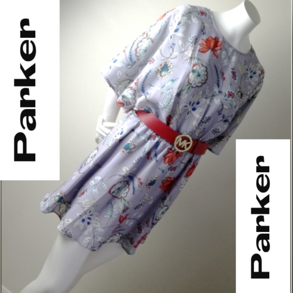 Parker Lilac Floral Dress NWT! Size Medium - Picture 2 of 8
